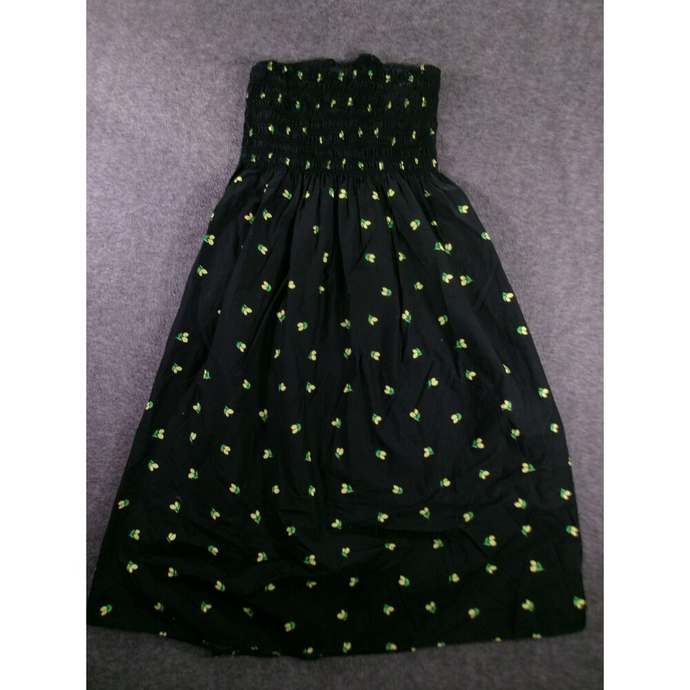 A New Day Dress Women Extra Small Black Lemon Sommer Causal Resort Beachy Fun